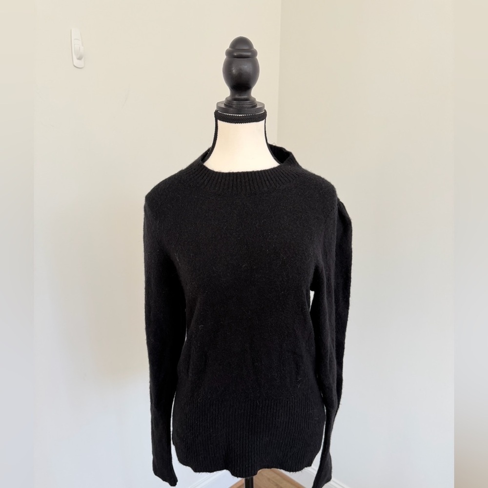 J. Crew Women's Black Crew Neck Sweater